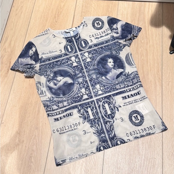 Miaou Mini Money Tee Sz S - Picture 2 of 2
